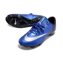 Nike Air Zoom Mercurial Vapor 10 Elite Blue and Black CR7 Firm Ground FG Football Boot