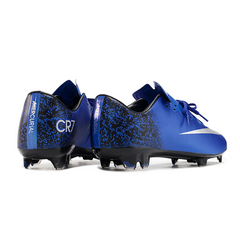 Nike Air Zoom Mercurial Vapor 10 Elite Blue and Black CR7 Firm Ground FG Football Boot