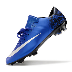 Nike Air Zoom Mercurial Vapor 10 Elite Blue and Black CR7 Firm Ground FG Football Boot