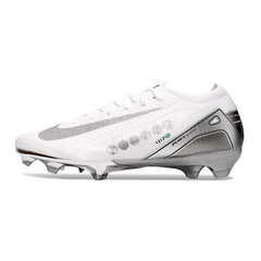 Nike Air Zoom Mercurial Vapor 16 Elite White and Silver Vini Jr. 7 Firm Ground FG Football Boot
