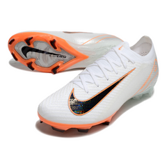 Nike Air Zoom Mercurial Vapor 16 Elite White and Orange Firm Ground FG Football Boot