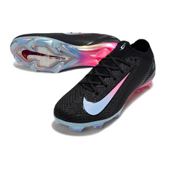 Nike Air Zoom Mercurial Vapor 16 Elite Black, Light Blue, and Pink Pack Firm Ground FG Football Boot