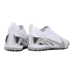 Nike Zoom Mercurial Vapor 16 Pro Vini Jr. White and Silver Turf TF Football Boot