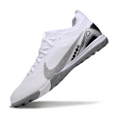 Nike Zoom Mercurial Vapor 16 Pro Vini Jr. White and Silver Turf TF Football Boot
