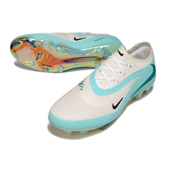 Nike Phantom 6 Elite White and Light Green Firm Ground FG Football Boot
