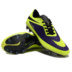 Nike Phantom Hypervenom Elite Green and Purple FG Firm Ground Football Boot