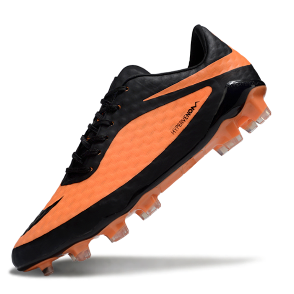 Nike Phantom Hypervenom Elite Orange and Black Firm Ground FG