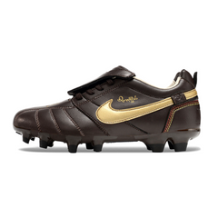 Nike Tiempo R10 Legend Elite Brown and Gold Firm Ground FG Football Boot
