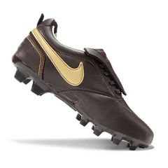 Nike Tiempo R10 Legend Elite Brown and Gold Firm Ground FG Football Boot