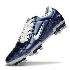 Nike Total 90 III Silver and Blue Firm Ground FG Football Boot