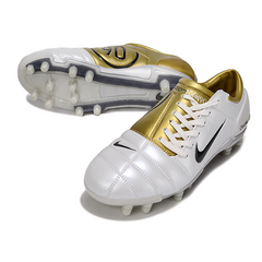 Nike Total 90 III White and Gold Firm Ground FG Football Boot