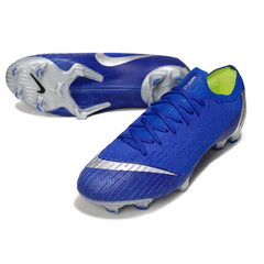 Nike Air Zoom Mercurial Vapor 12 Elite Blue and Silver Pack Firm Ground FG Football Boot