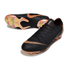 Nike Air Zoom Mercurial Vapor 12 Elite Black and Orange Firm Ground FG Football Boot