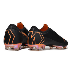 Nike Air Zoom Mercurial Vapor 12 Elite Black and Orange Firm Ground FG Football Boot