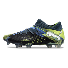 Puma Future 7 Black and Green Firm Ground FG Football Boot