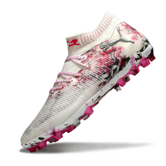 Puma Future 8 White and Pink Artificial Ground AG Football Boot