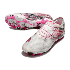 Puma Future 8 Low-Cut White and Pink Artificial Ground AG Football Boot