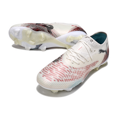 Puma Future 8 Low-Cut White and Red Firm Ground FG Football Boot