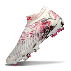 Puma Future 8 White and Pink Firm Ground FG Football Boot