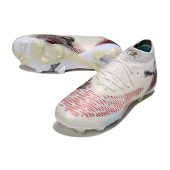 Puma Future 8 White and Red Firm Ground FG Football Boot