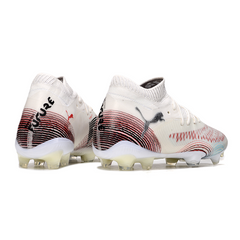 Puma Future 8 White and Red Firm Ground FG Football Boot