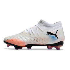 Puma Future 8 White/Orange/Blue Firm Ground FG Football Boot