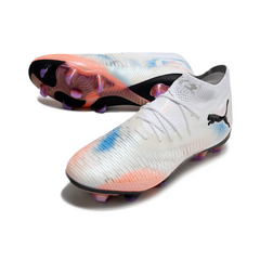 Puma Future 8 White/Orange/Blue Firm Ground FG Football Boot