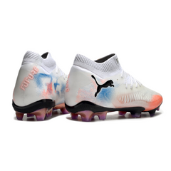 Puma Future 8 White/Orange/Blue Firm Ground FG Football Boot