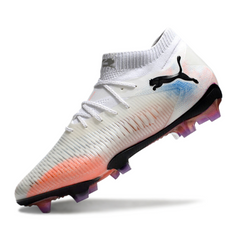 Puma Future 8 White/Orange/Blue Firm Ground FG Football Boot