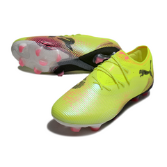 Puma Future 8 Low-Cut Yellow and Pink Firm Ground FG Football Boot