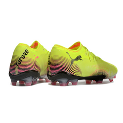 Puma Future 8 Low-Cut Yellow and Pink Firm Ground FG Football Boot