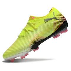 Puma Future 8 Low-Cut Yellow and Pink Firm Ground FG Football Boot
