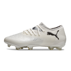 Puma Future 8 Low-Cut White and Black Firm Ground FG Football Boot