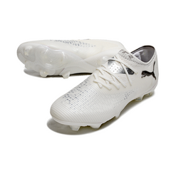 Puma Future 8 Low-Cut White and Black Firm Ground FG Football Boot