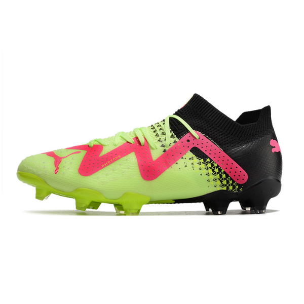 Chuteira Campo Puma Future Ultimate FG Verde e Rosa - VENI Futebol