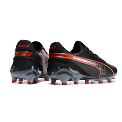Puma King Ultimate Black and Red Firm Ground FG Football Boot