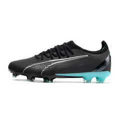 Chuteira Campo Puma Ultra Ultimate FG Preta e Azul - VENI Futebol