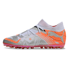 Puma Future 7 White and Orange Multi Ground MG Football Boot