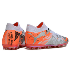 Puma Future 7 White and Orange Multi Ground MG Football Boot