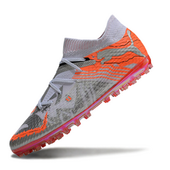 Puma Future 7 White and Orange Multi Ground MG Football Boot