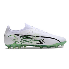 Puma Ultra 5 Carbon White and Green Mixed Ground MG Football Boot