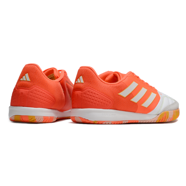 Adidas Competition White and Orange Indoor IC Football Boot