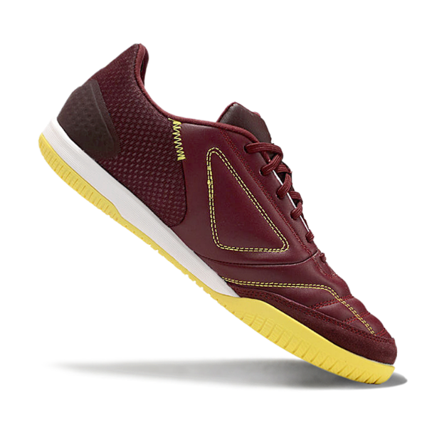 Adidas Competition Top Burgundy and Yellow Indoor IC Football Boot