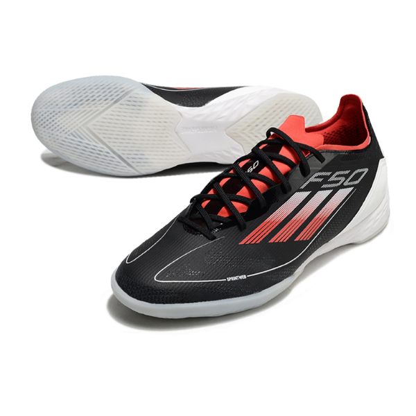 Adidas F50 Elite Black, Red and White Indoor IC Football Boot