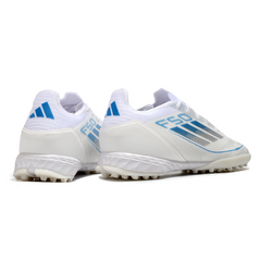 Adidas F50 Elite White and Blue Turf TF Football Boot