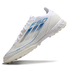 Adidas F50 Elite White and Blue Turf TF Football Boot