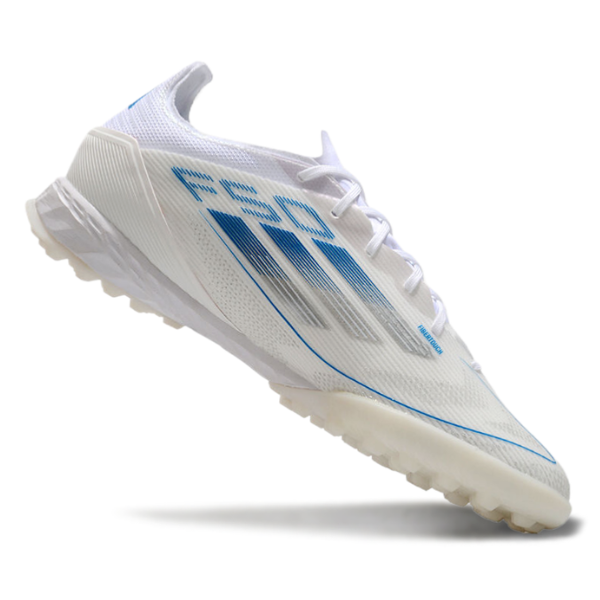 Adidas F50 Elite White and Blue Turf TF Football Boot