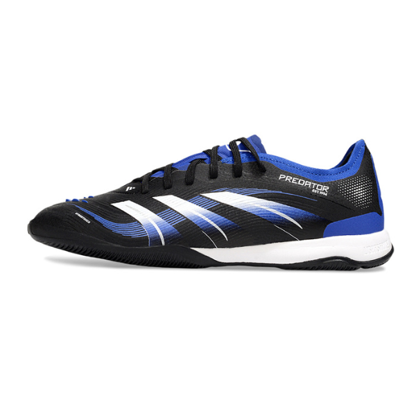 Adidas Predator 25 Elite Black, Blue, and White Indoor IC Football Boot