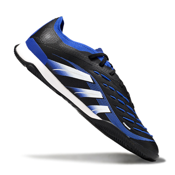 Adidas Predator 25 Elite Black, Blue, and White Indoor IC Football Boot
