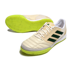 Adidas Competition Beige and Green Indoor IC Football Boot